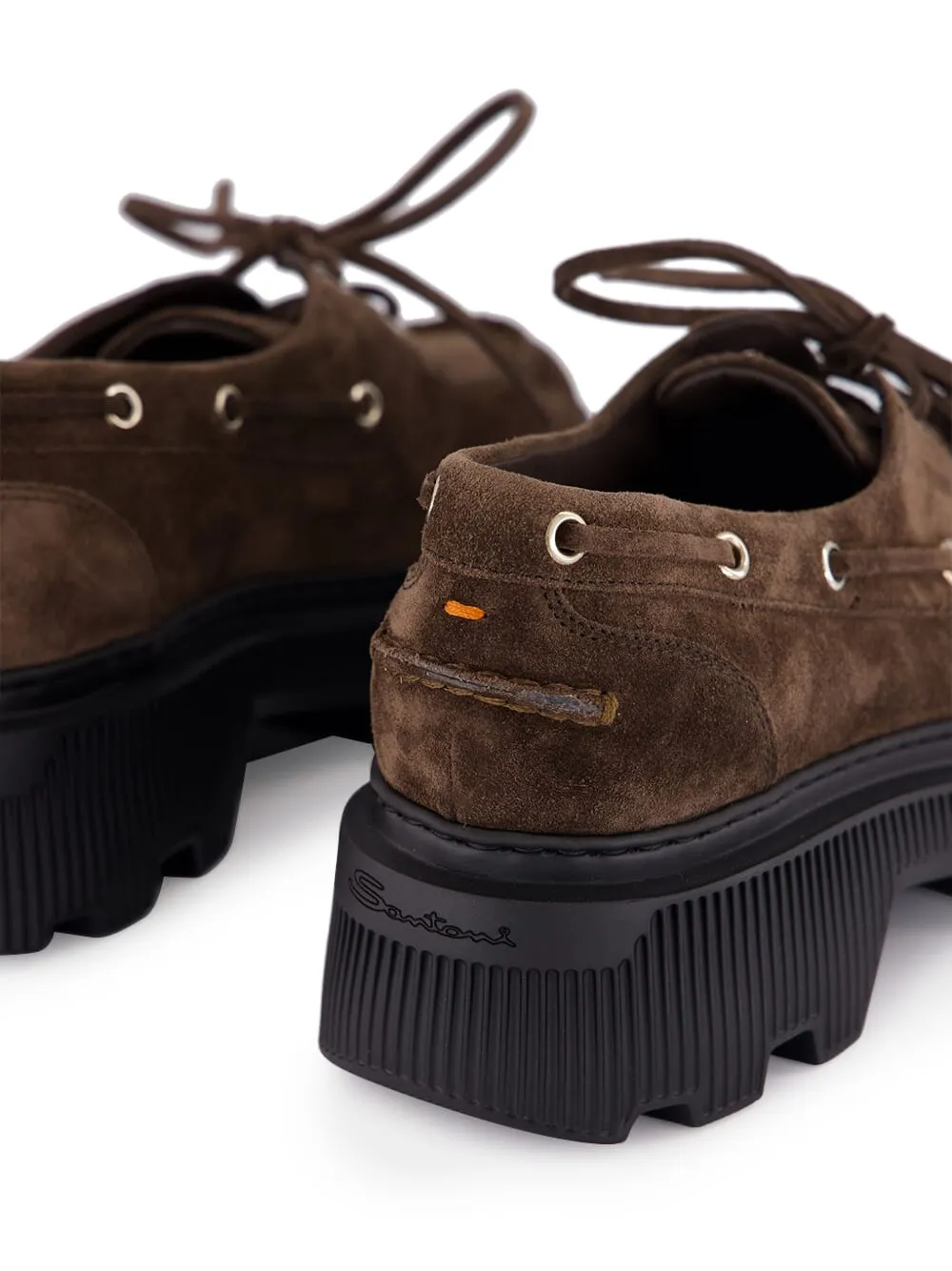 Santoni Schoenen met plateauzool Bruin