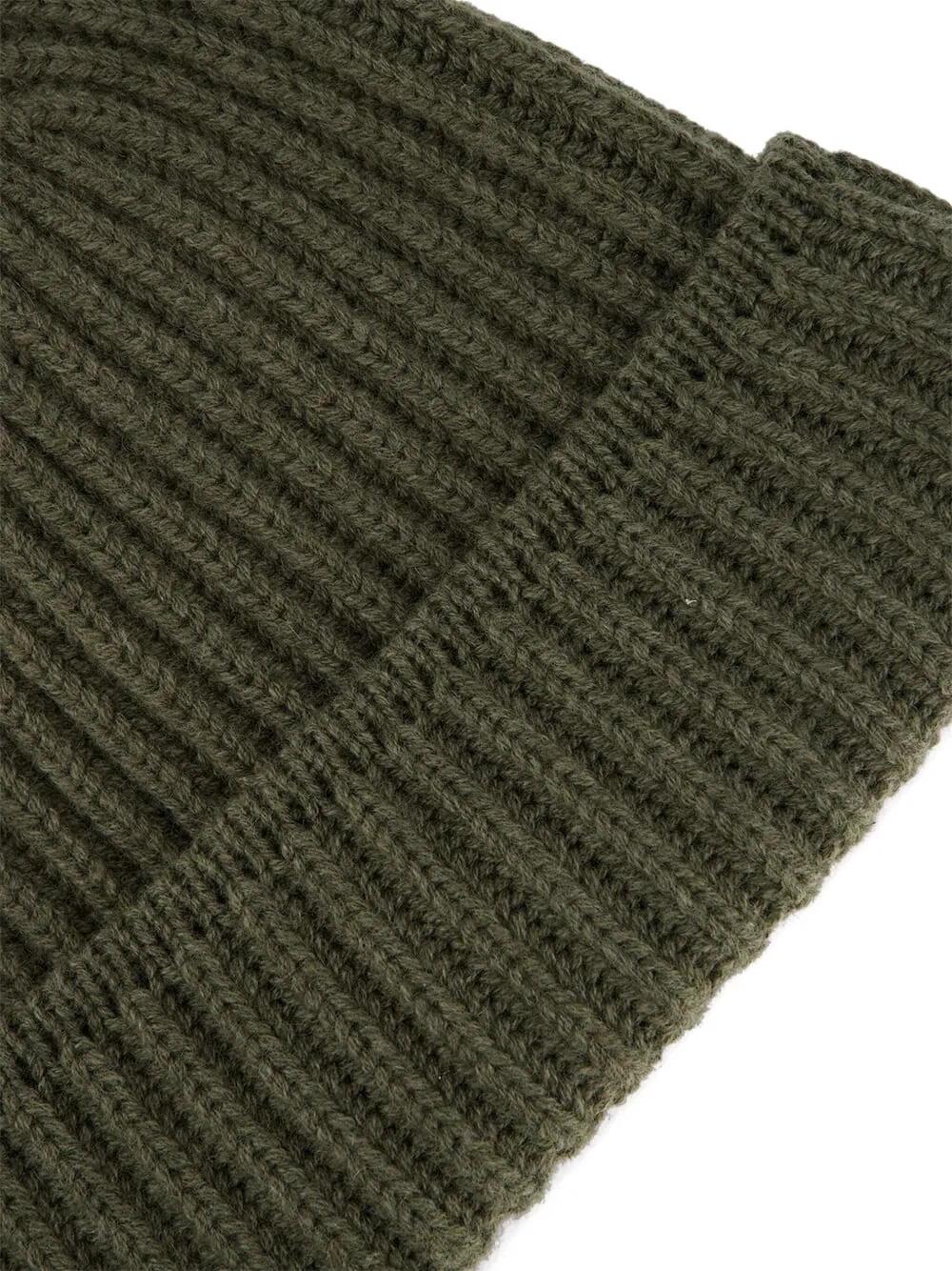 Piacenza Cashmere Geribbelde kasjmier muts - Groen