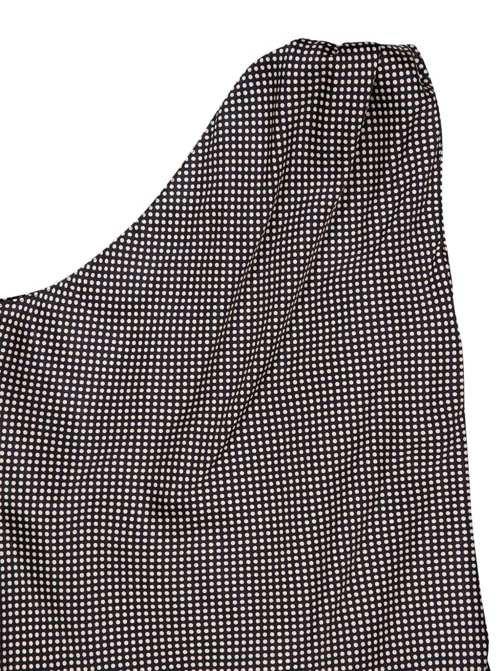 TOM FORD Asymmetrische top met stippen Zwart