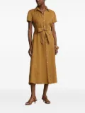 Polo Ralph Lauren button-front belted midi dress - Brown