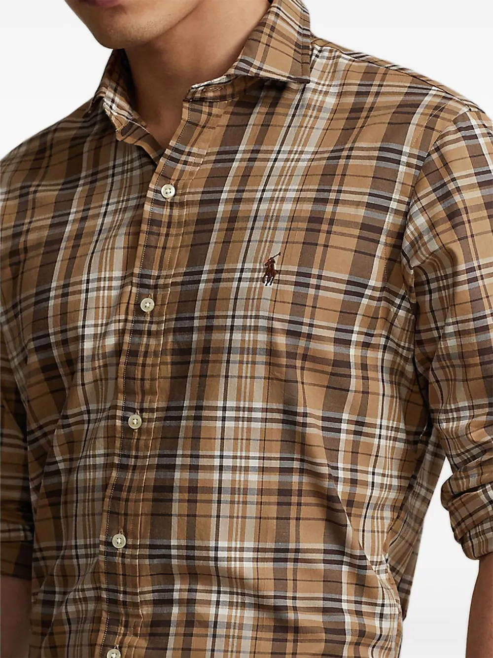 Polo Ralph Lauren Overhemd met lange mouwen Bruin