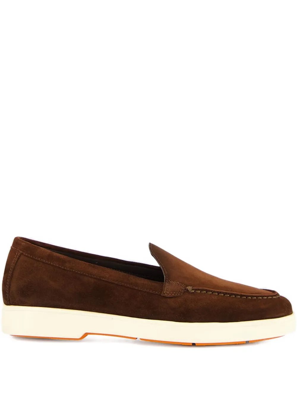 Santoni suede loafers Brown
