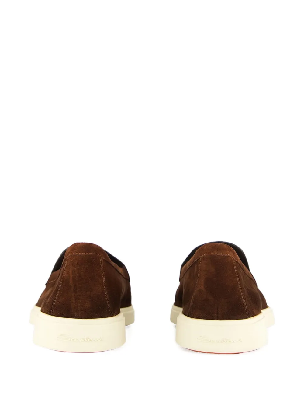 Santoni suede loafers Brown