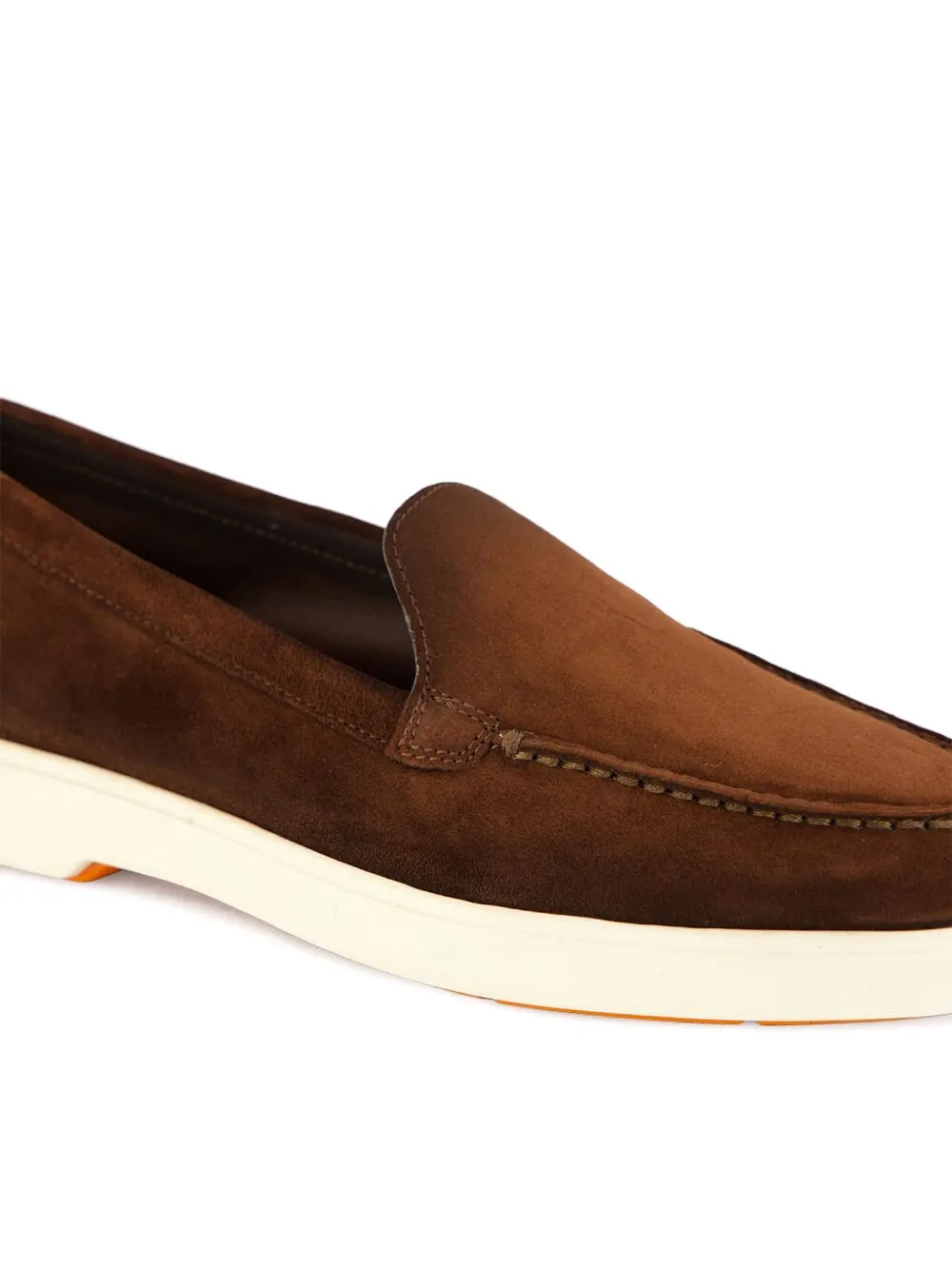Santoni suede loafers Brown