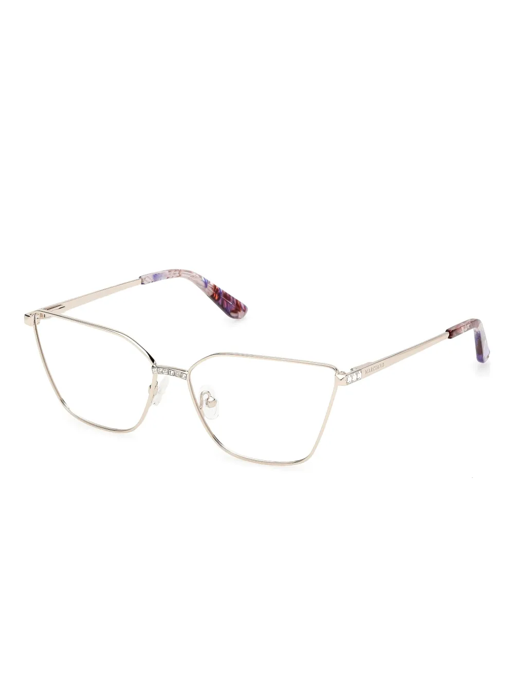 GUESS EYEWEAR デコラティブ 眼鏡フレーム - ゴールドトーン GUESS EYEWEAR デコラティブ 眼鏡フレーム - ゴールドトーン