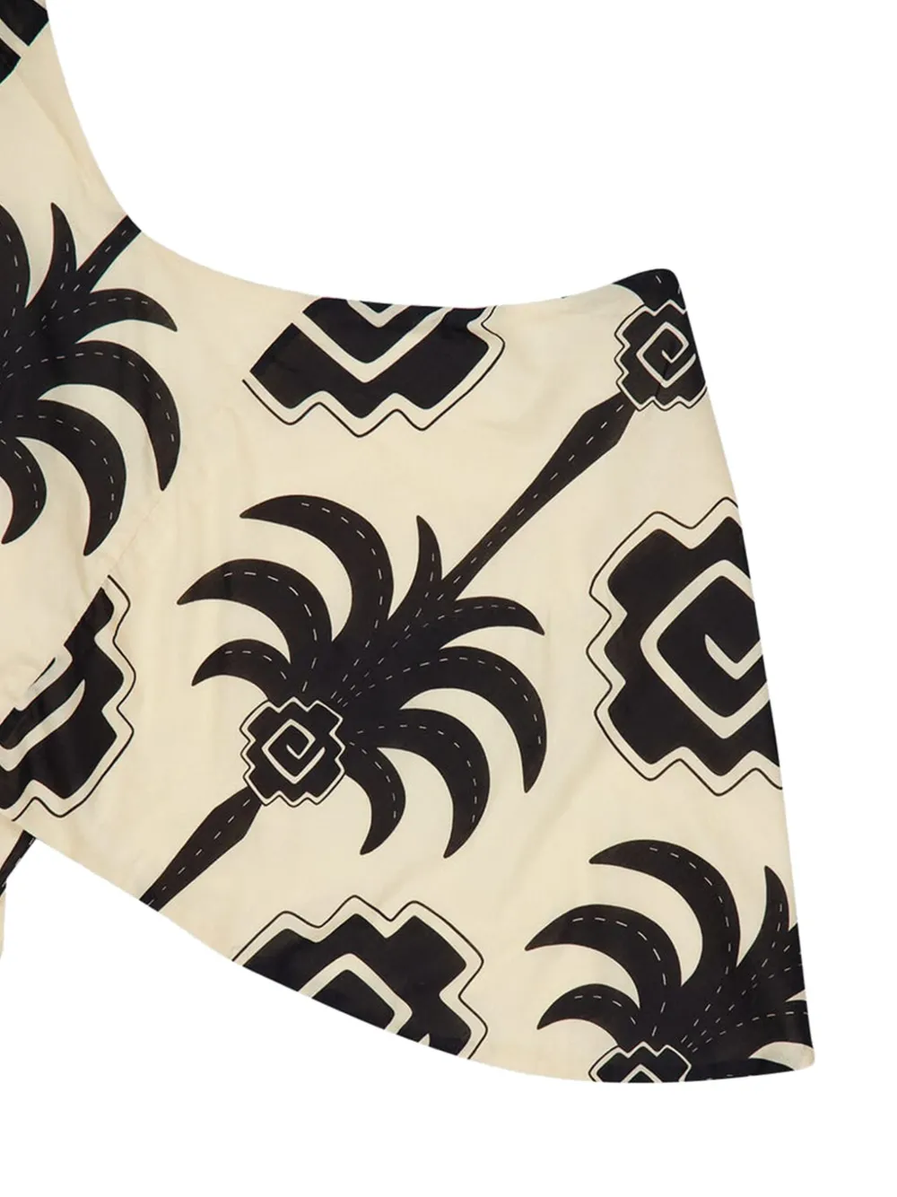 Johanna Ortiz Imagery palm tree-print top Beige