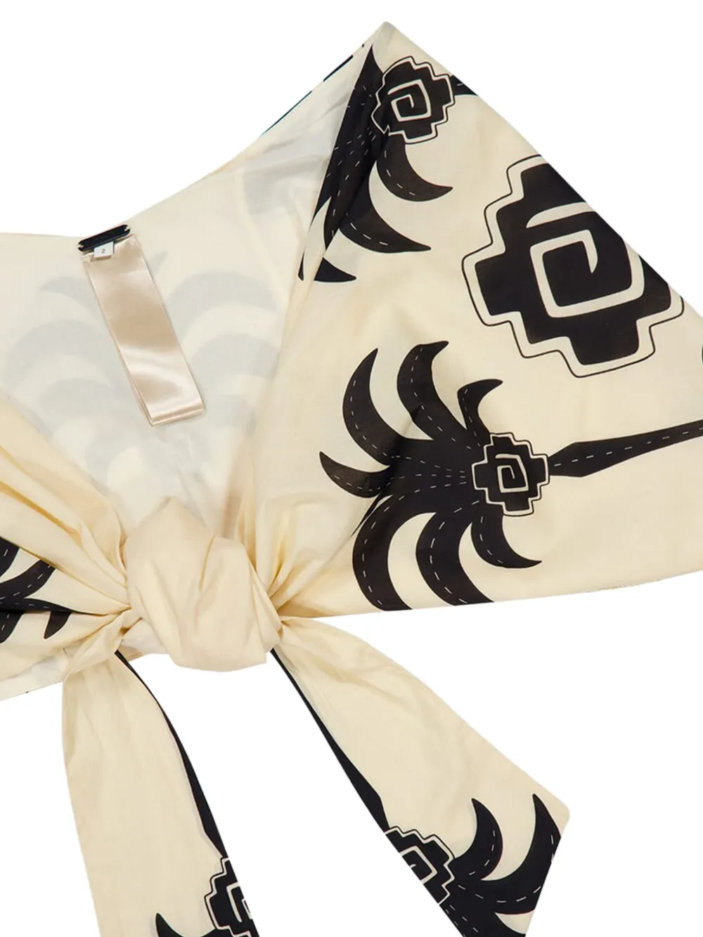 Johanna Ortiz Imagery palm tree-print top Beige