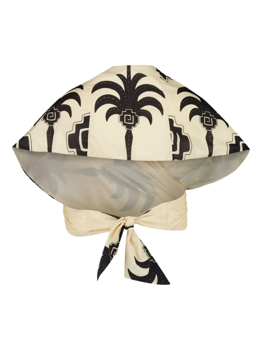 Johanna Ortiz Imagery palm tree-print top Beige
