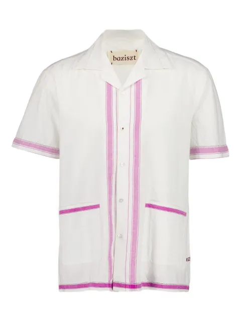 Baziszt stripe-pocket shirt