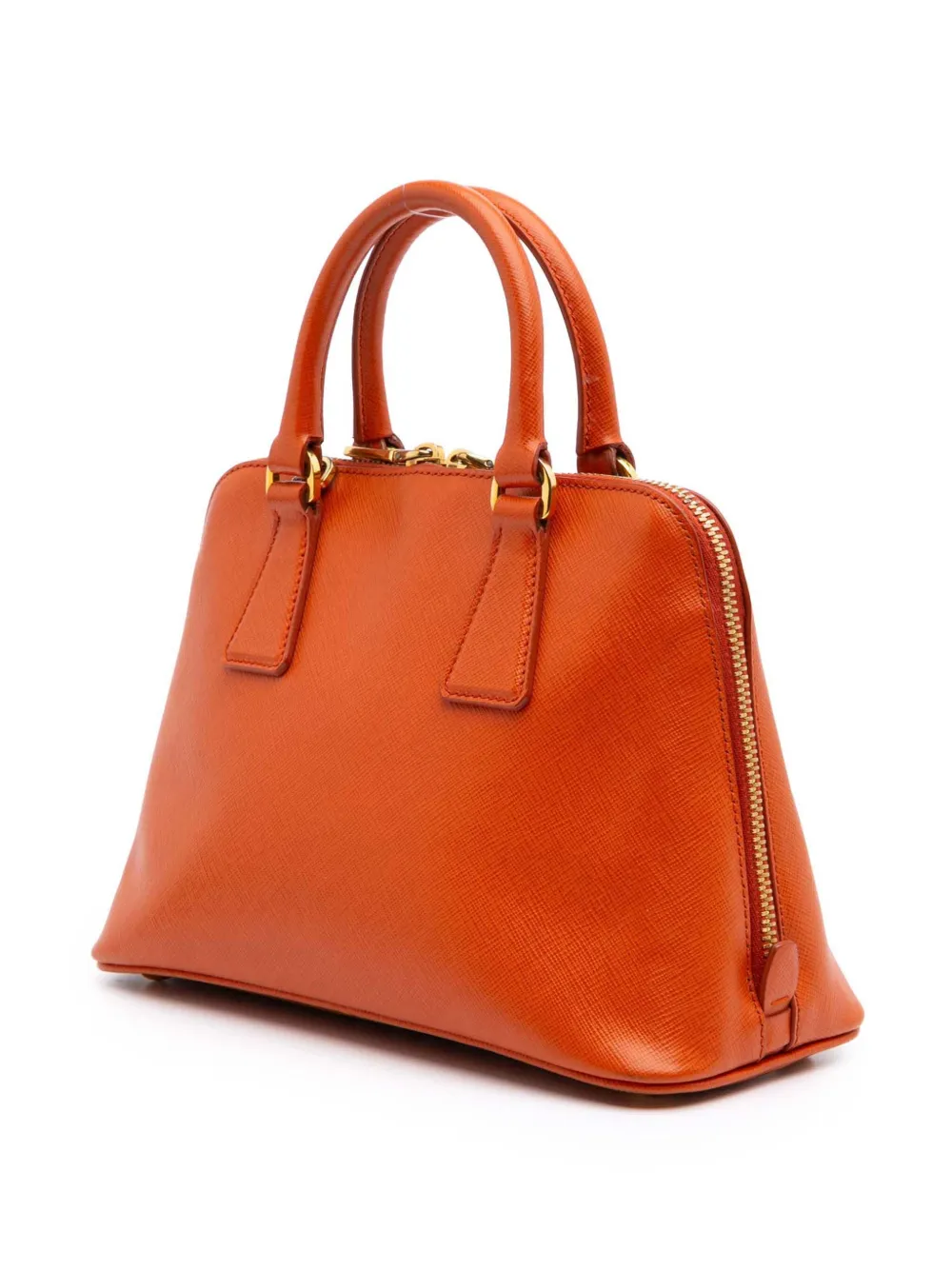 Pre-owned Prada 2010-2024 Small Saffiano Lux Promenade Satchel