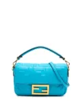 Fendi Pre-Owned 2010-2024 Mini Embossed Zucca Baguette satchel - Blue