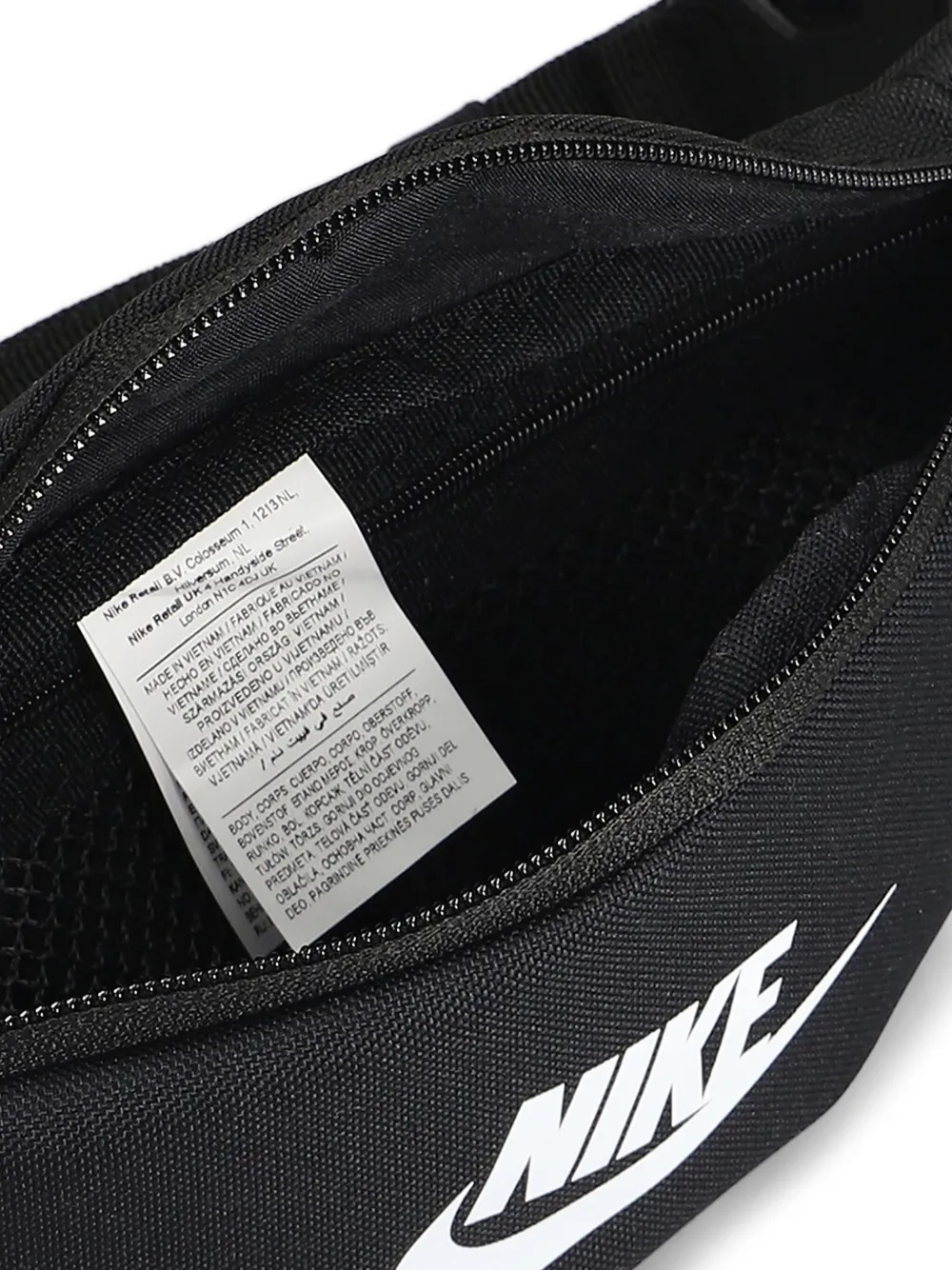 Nike Heuptas met logoprint Zwart