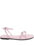 HUGO buckle-fastening cross-strap sandals - Pink