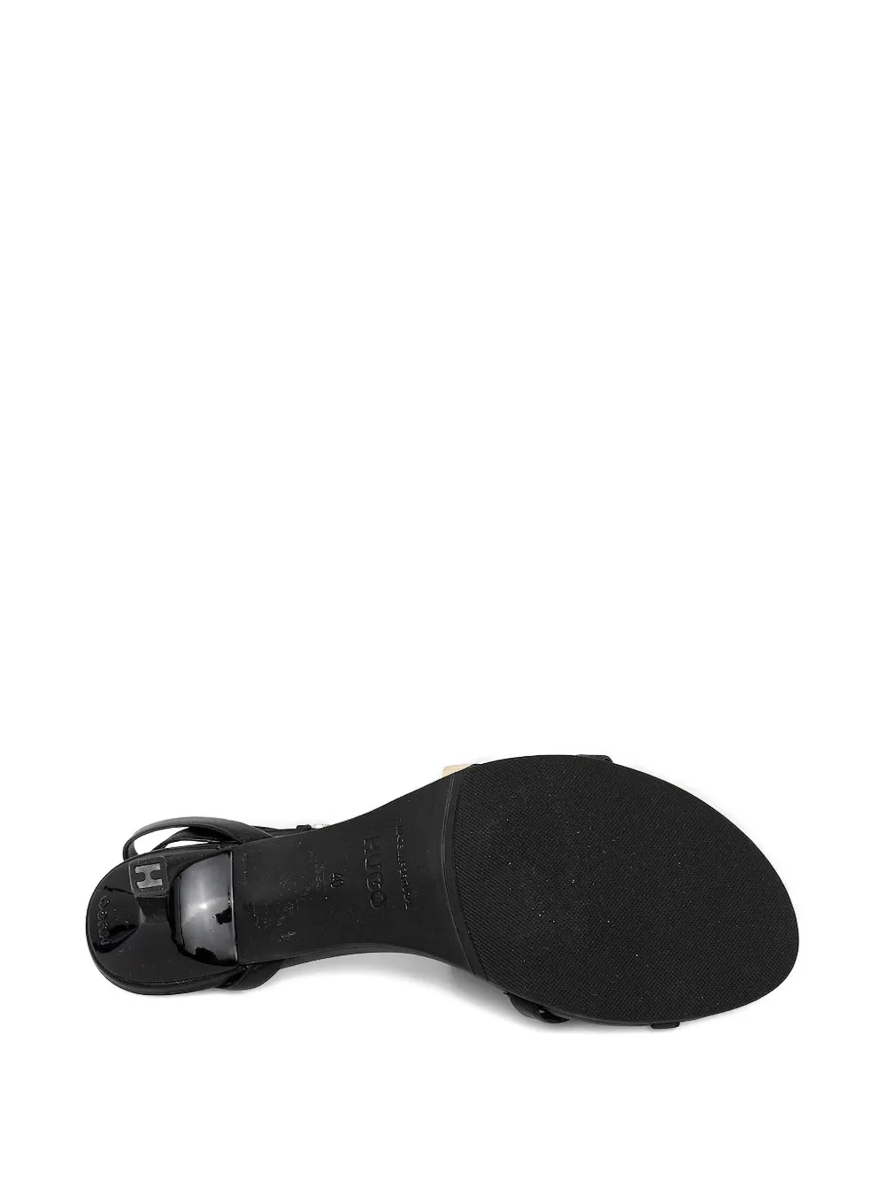 HUGO ankle-strap buckled sandals Black