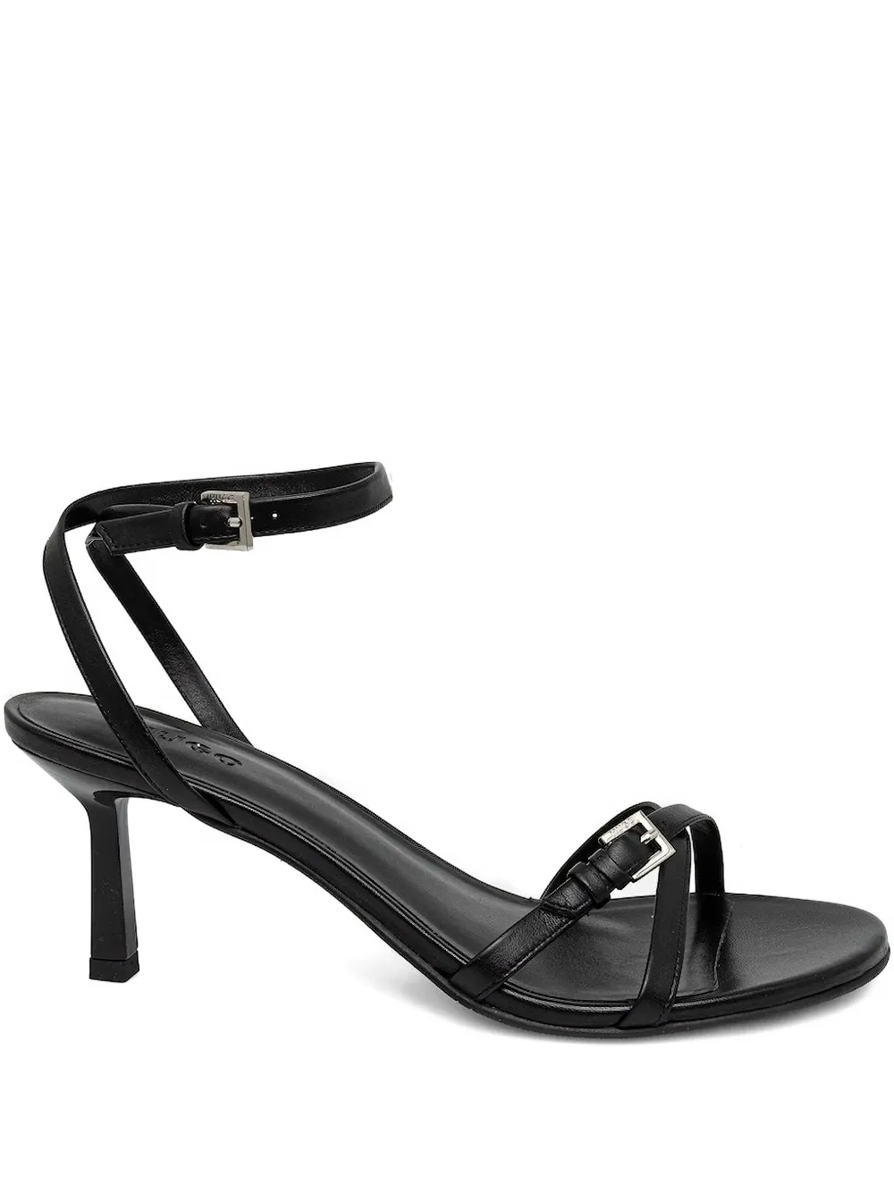 Hugo Boss Ankle-strap Buckled Sandals In Black