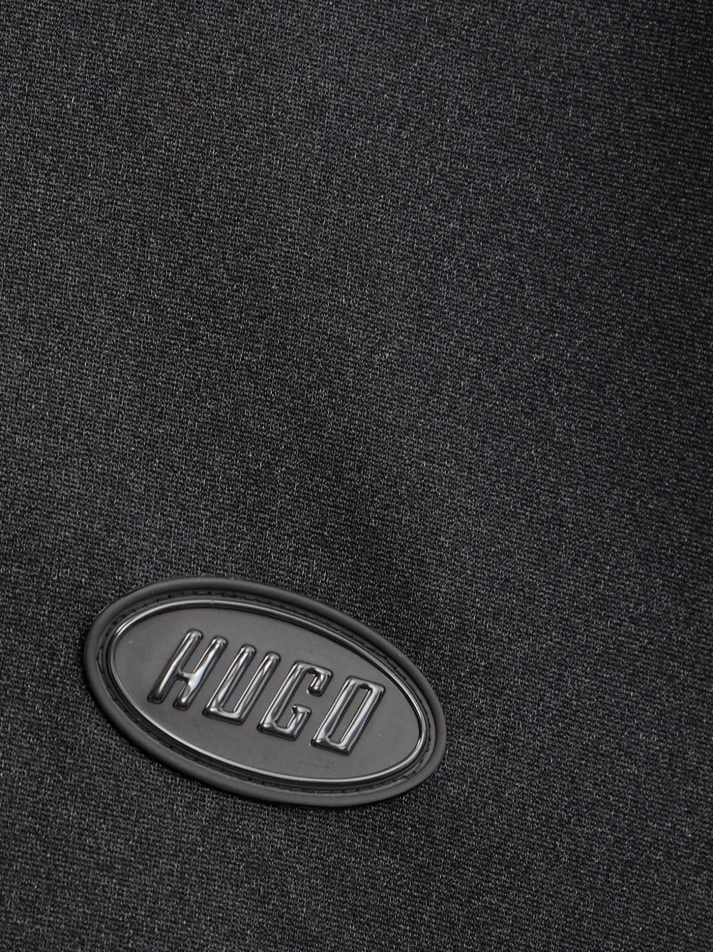 Hugo Boss Logo-patch Cropped Jacket In Black