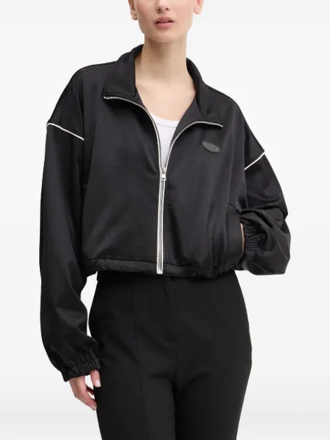 HUGO logo-patch cropped jacket