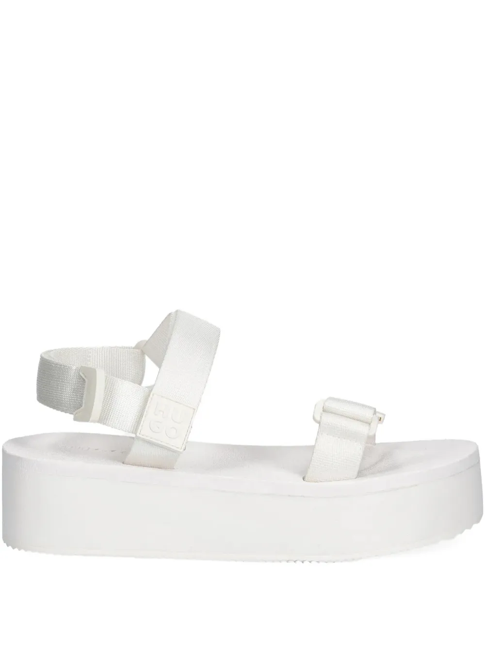 HUGO platform strap sandals White