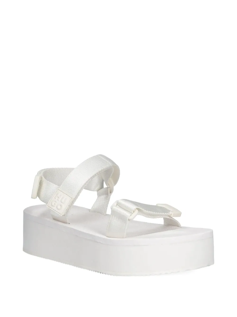 HUGO platform strap sandals White