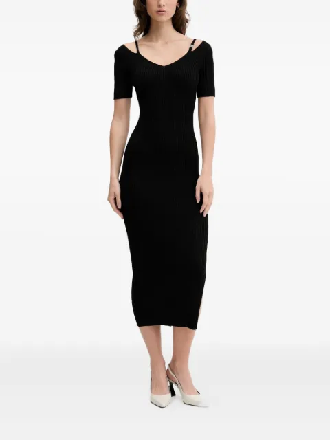 HUGO shoulder cut-out midi dress