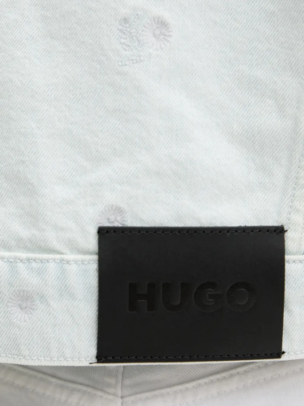 HUGO Denim jack Blauw