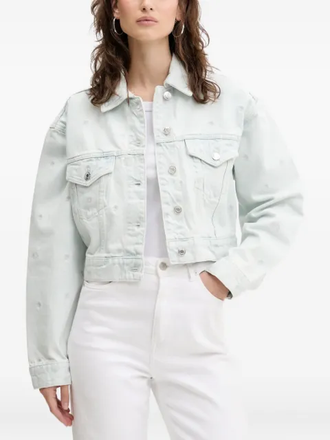 HUGO embroidered denim jacket
