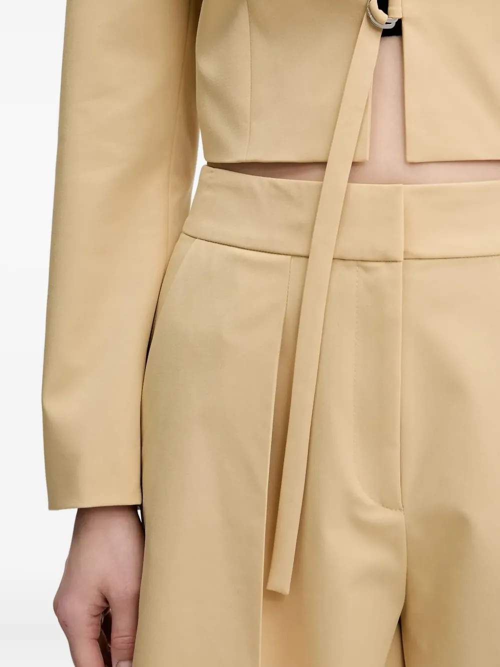 HUGO Geplooide shorts Beige
