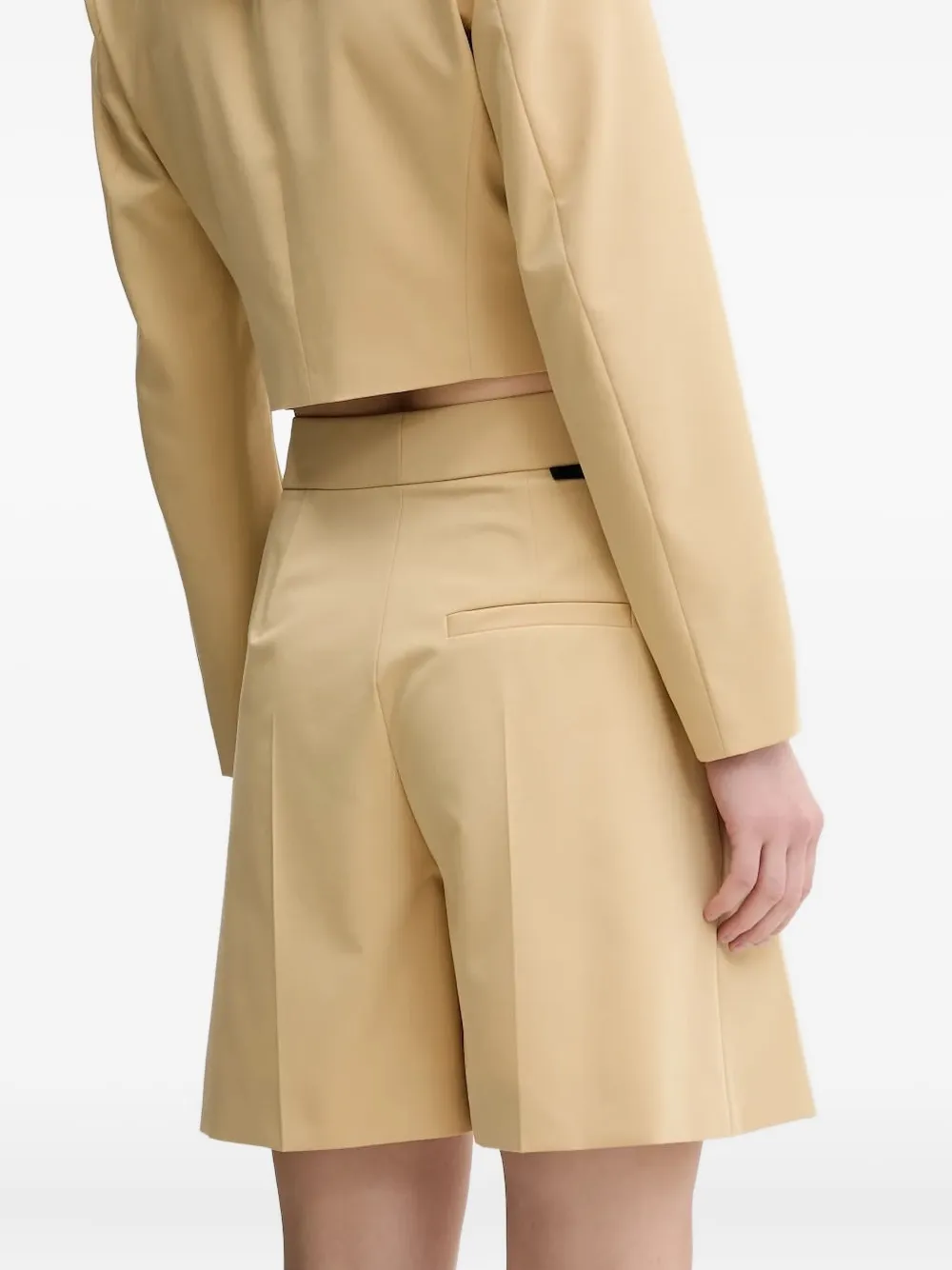 HUGO Geplooide shorts Beige