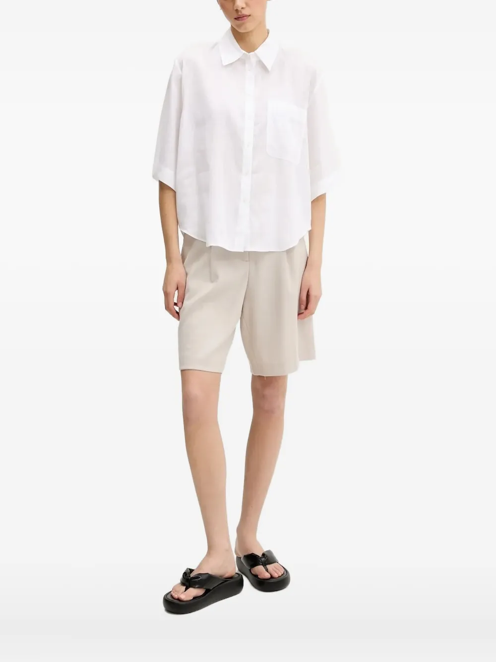 HUGO Blouse met zak Wit