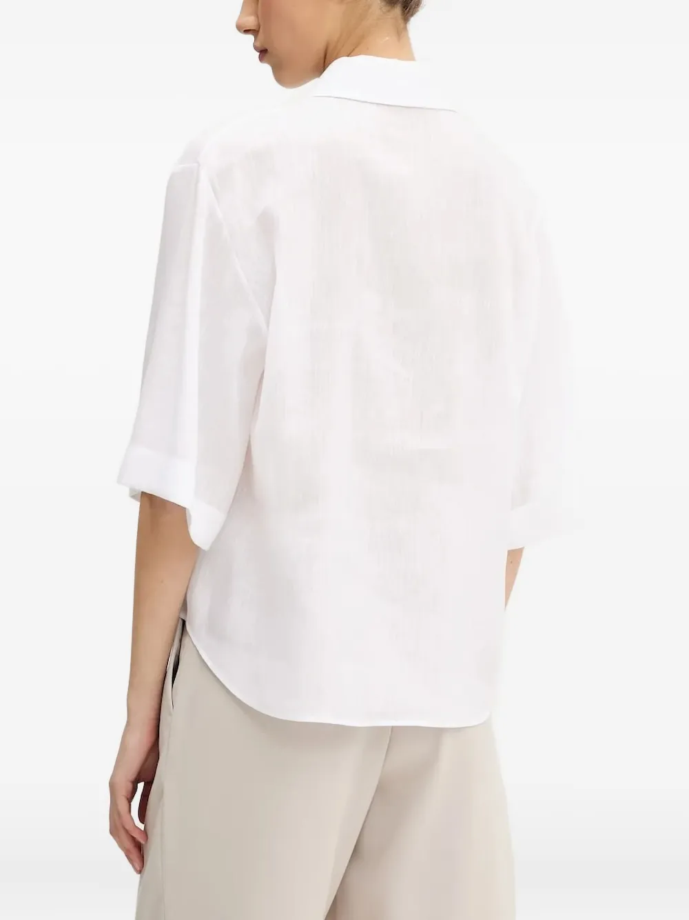 HUGO Blouse met zak - Wit