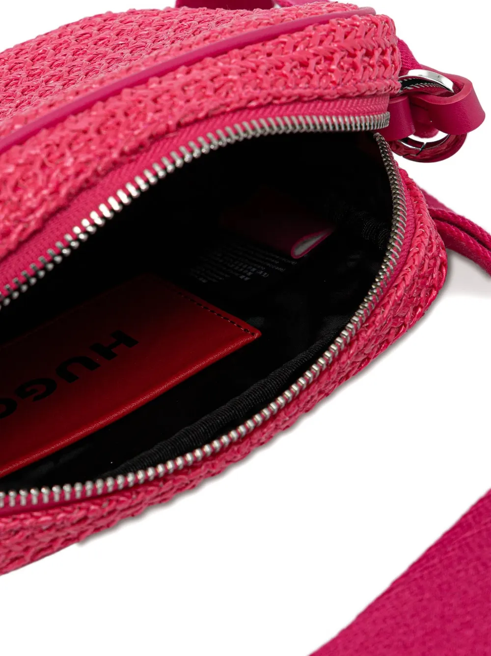 HUGO Bel geweven crossbodytas Roze