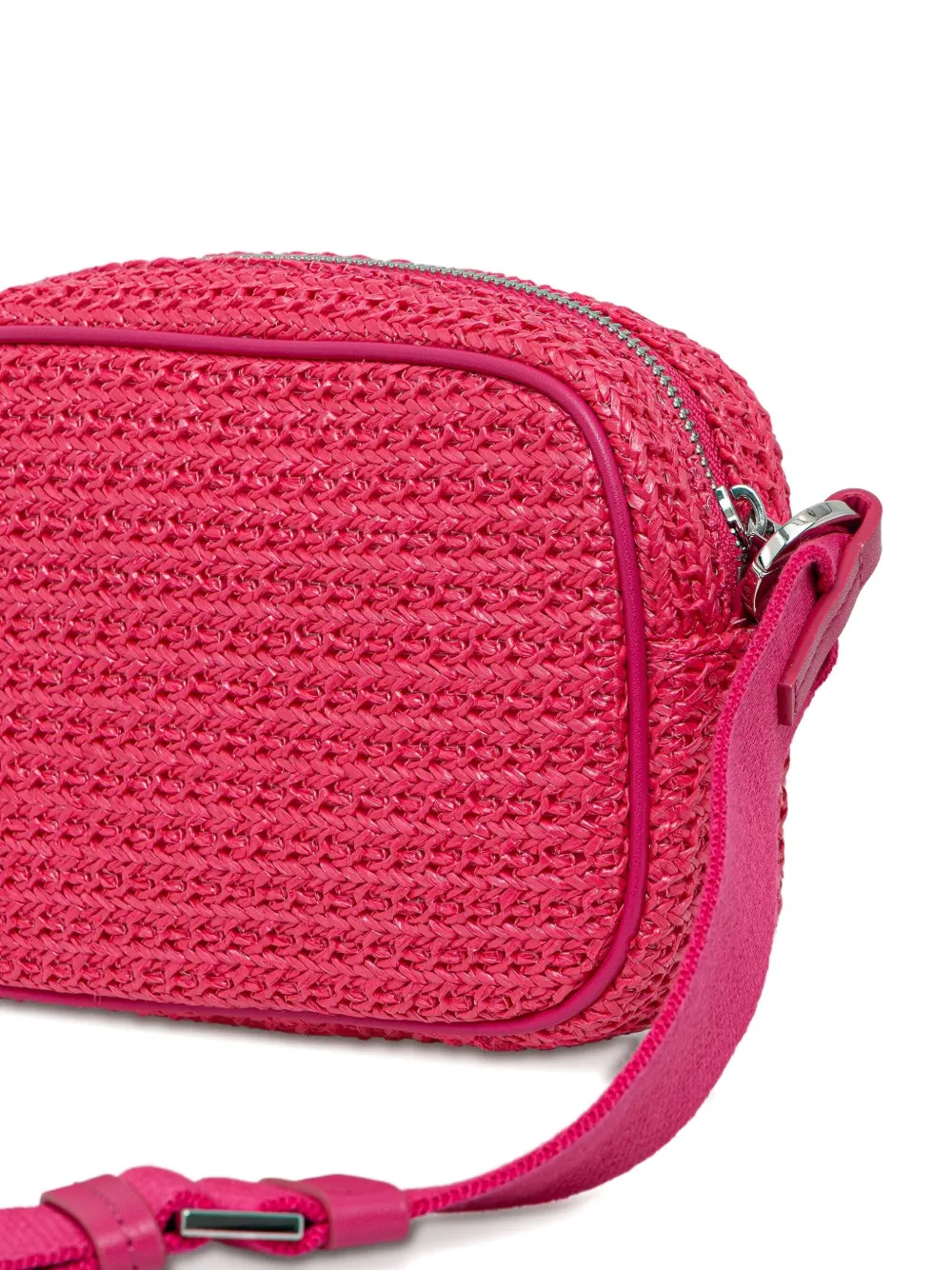 HUGO Bel geweven crossbodytas Roze
