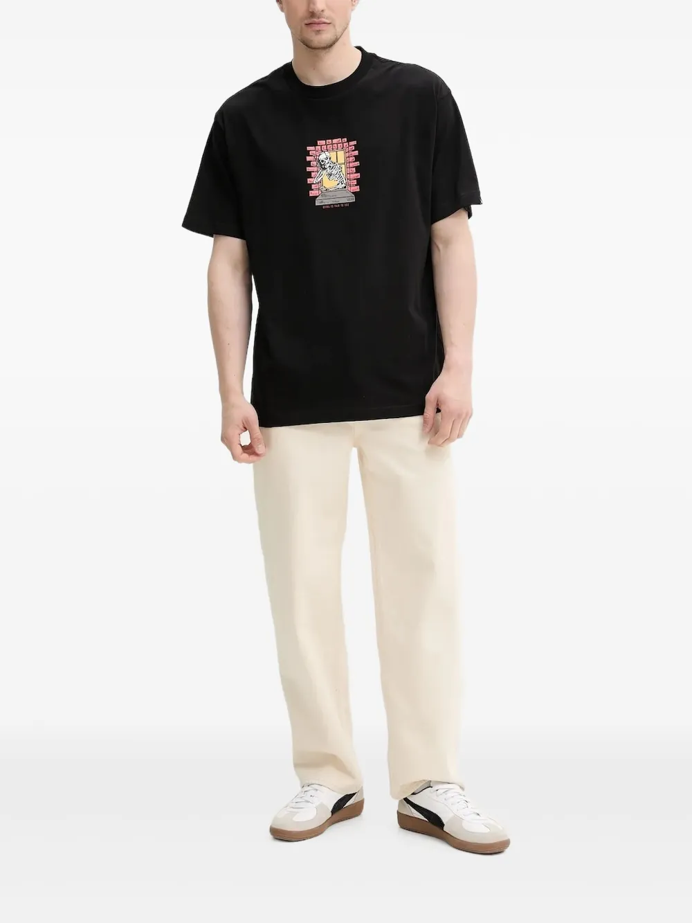 HUGO utility-pocket straight-leg jeans Beige