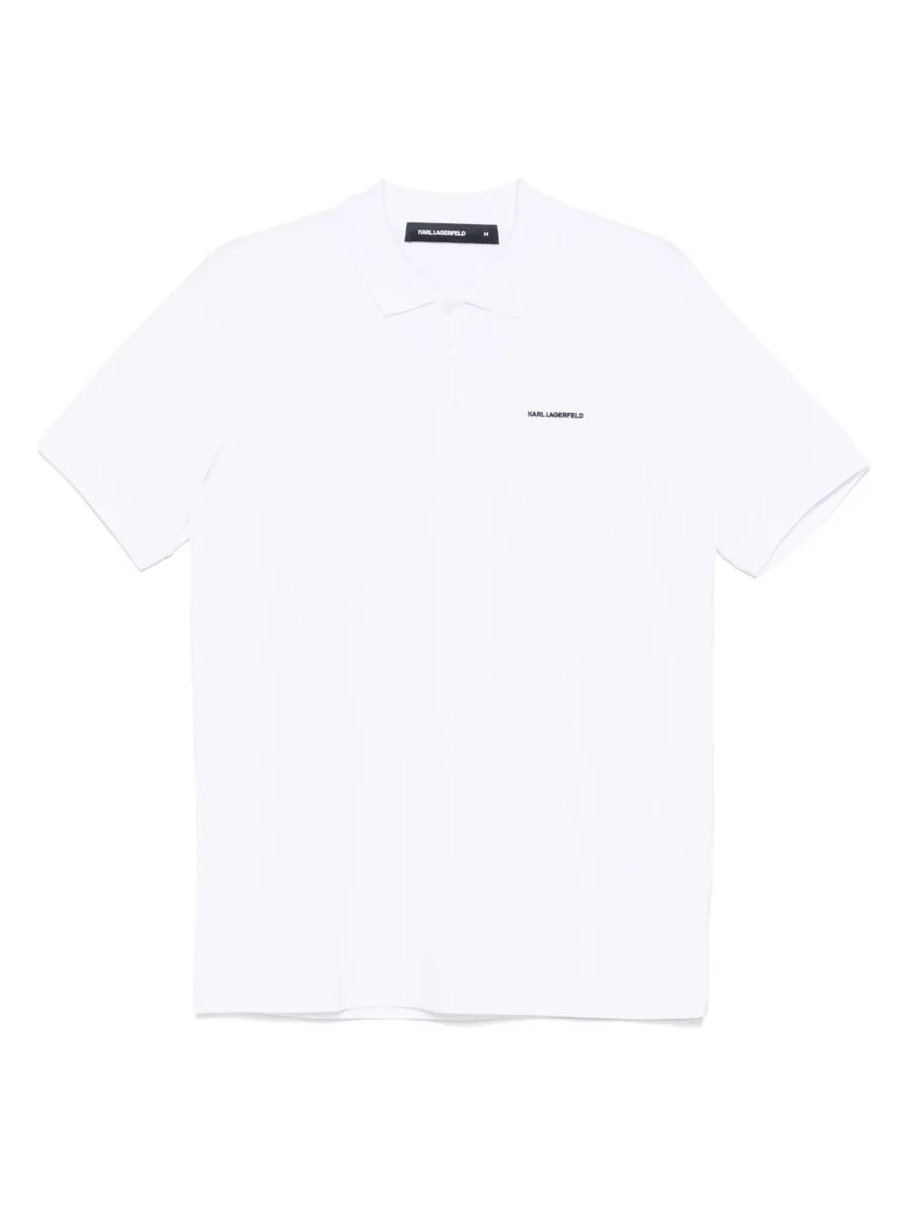 Karl Lagerfeld playera tipo polo con logo bordado | blanco | Image 1