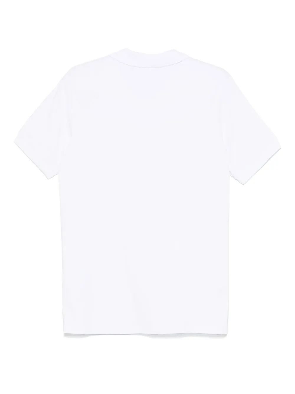 Karl Lagerfeld embroidered-logo polo shirt - Wit