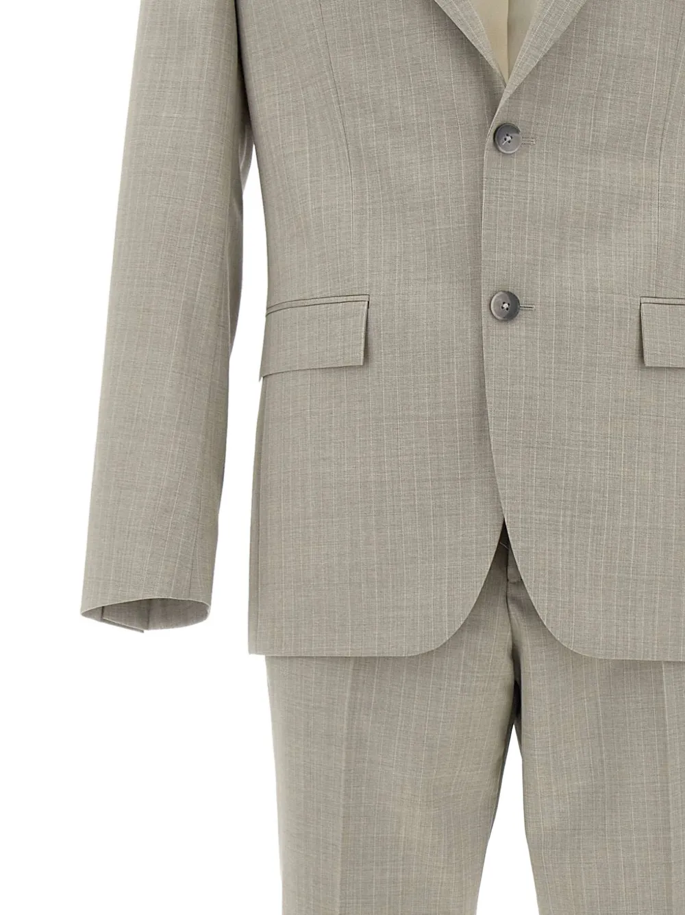 BOSS Pak met enkele rij knopen Beige