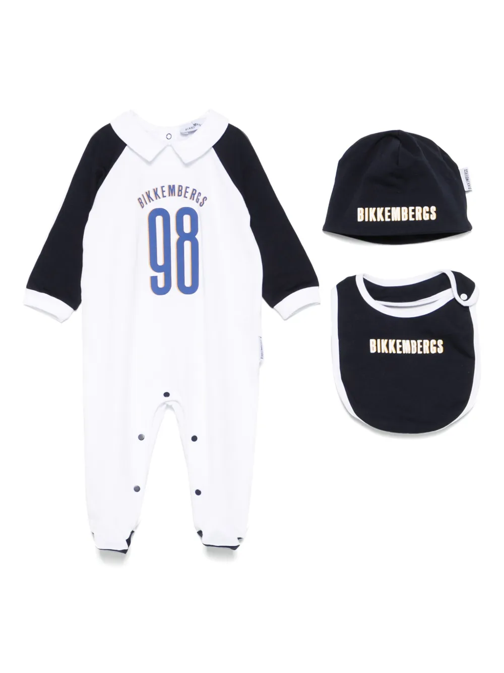 BIKKEMBERGS KIDS Babypakje met logoprint Wit