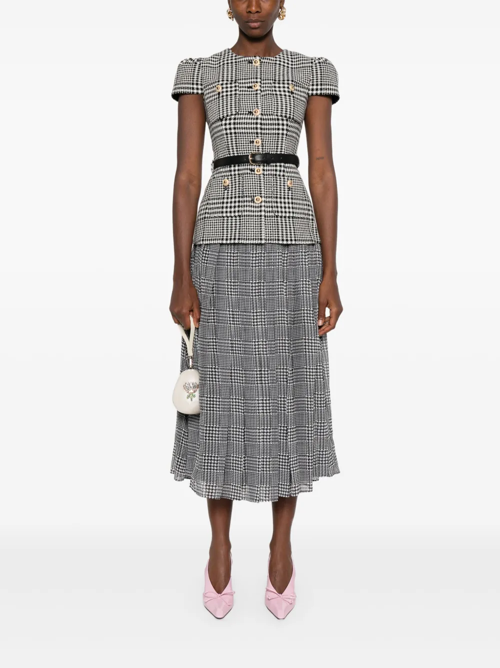 Self-Portrait Houndstooth midi dress | Day Dresses | Image 2