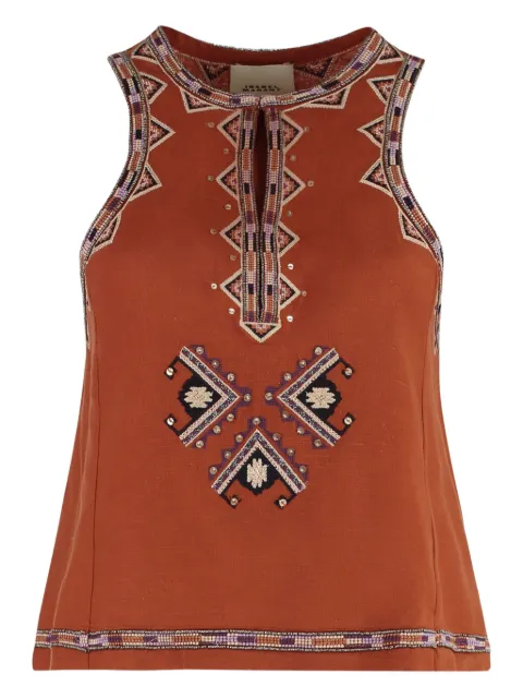 ISABEL MARANT Top Zahara con decorazione