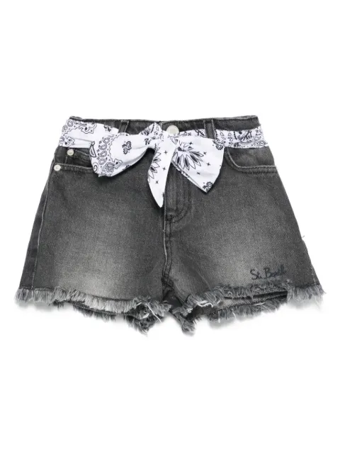MC2 Saint Barth Kids bandana-detail denim shorts