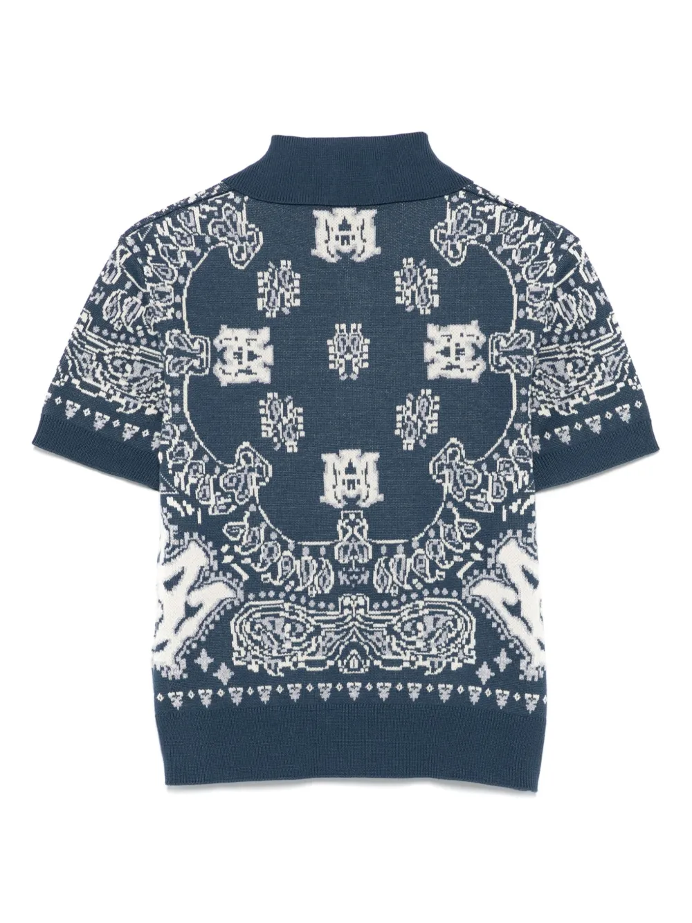 AMIRI KIDS Katoenen poloshirt Blauw