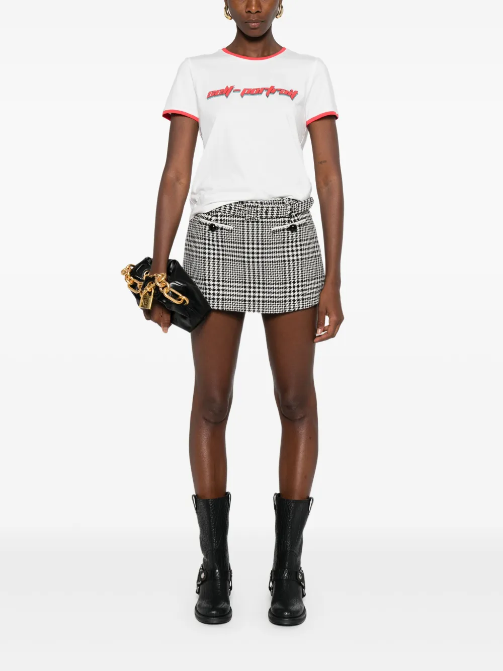 Self-Portrait houndstooth-print skort | Short & Mini Shorts | Image 2
