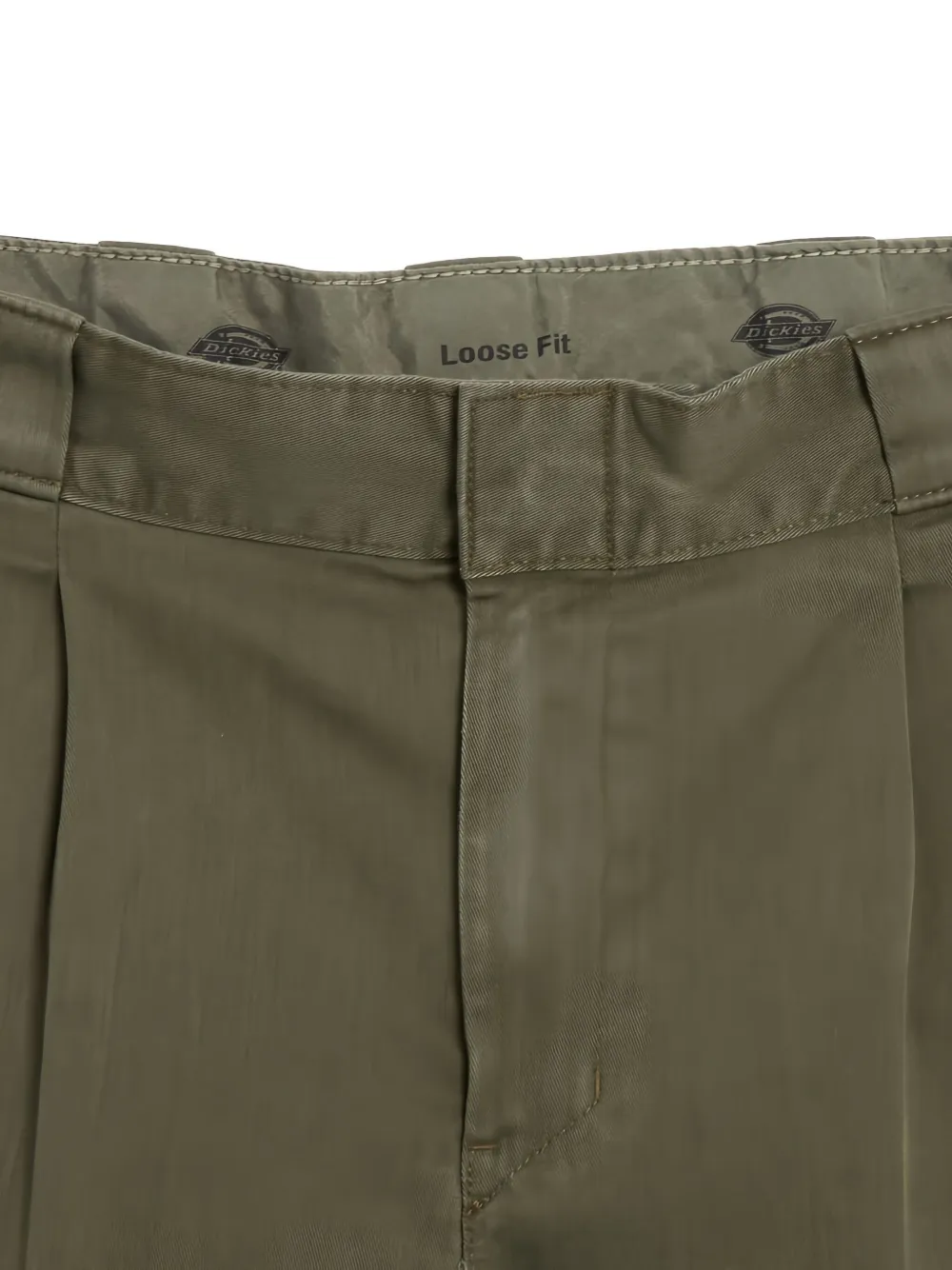 DICKIES Geplooide shorts met logopatch Groen