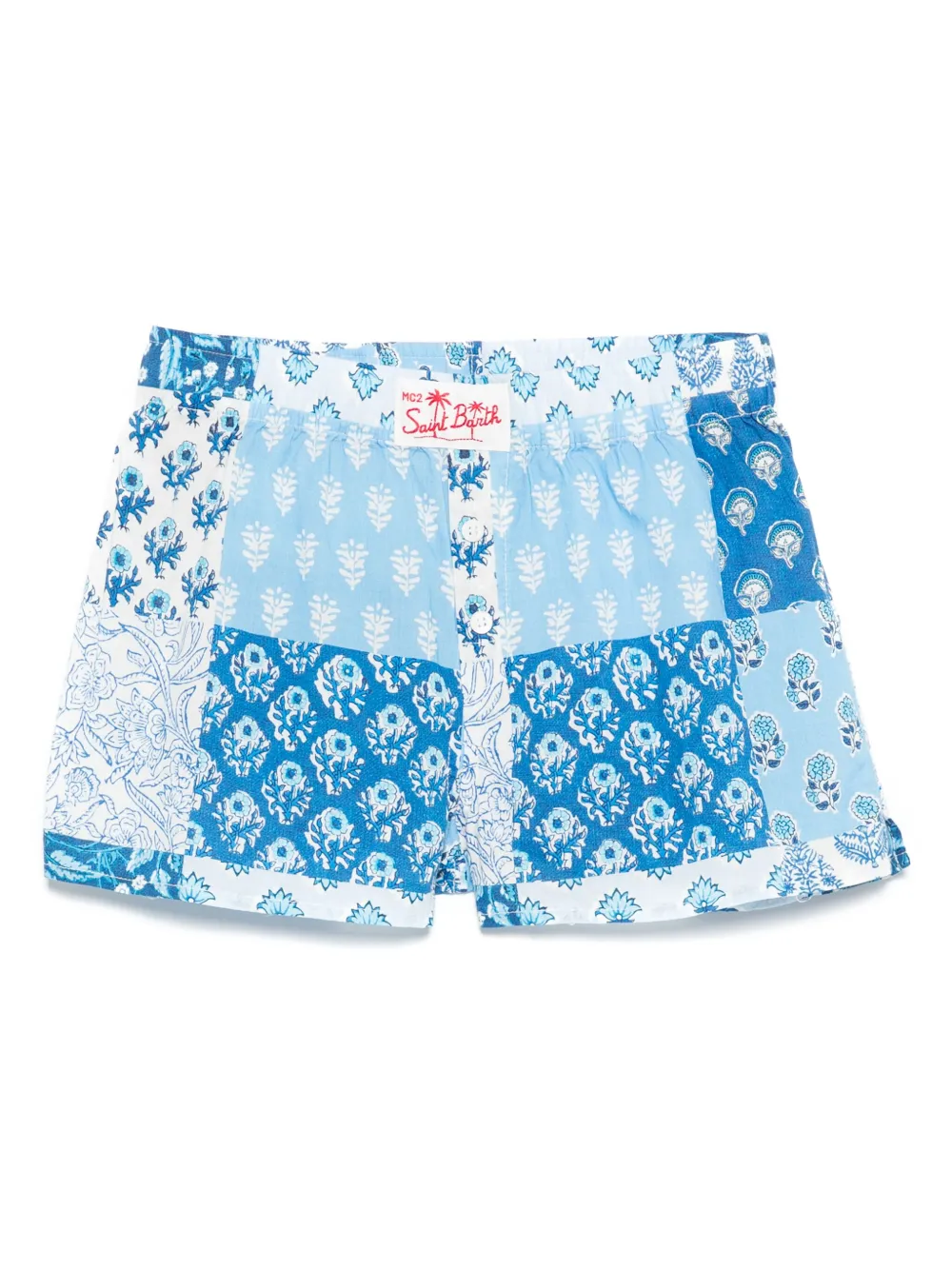 MC2 Saint Barth Kids bandana-print shorts | Blue | Image 1