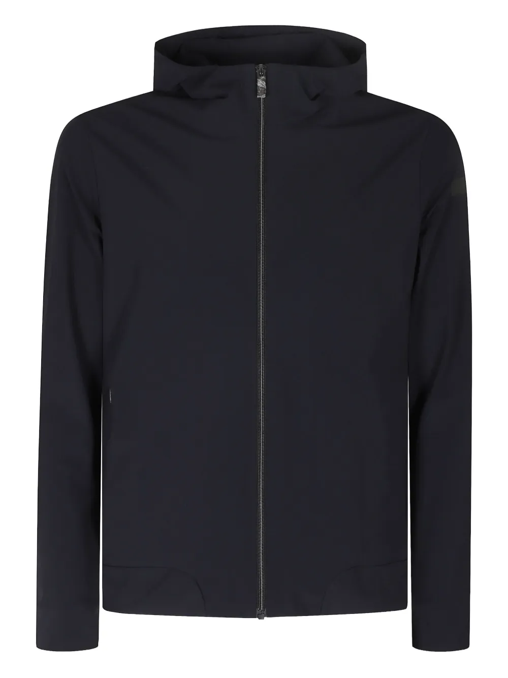 hooded zip-up jacket