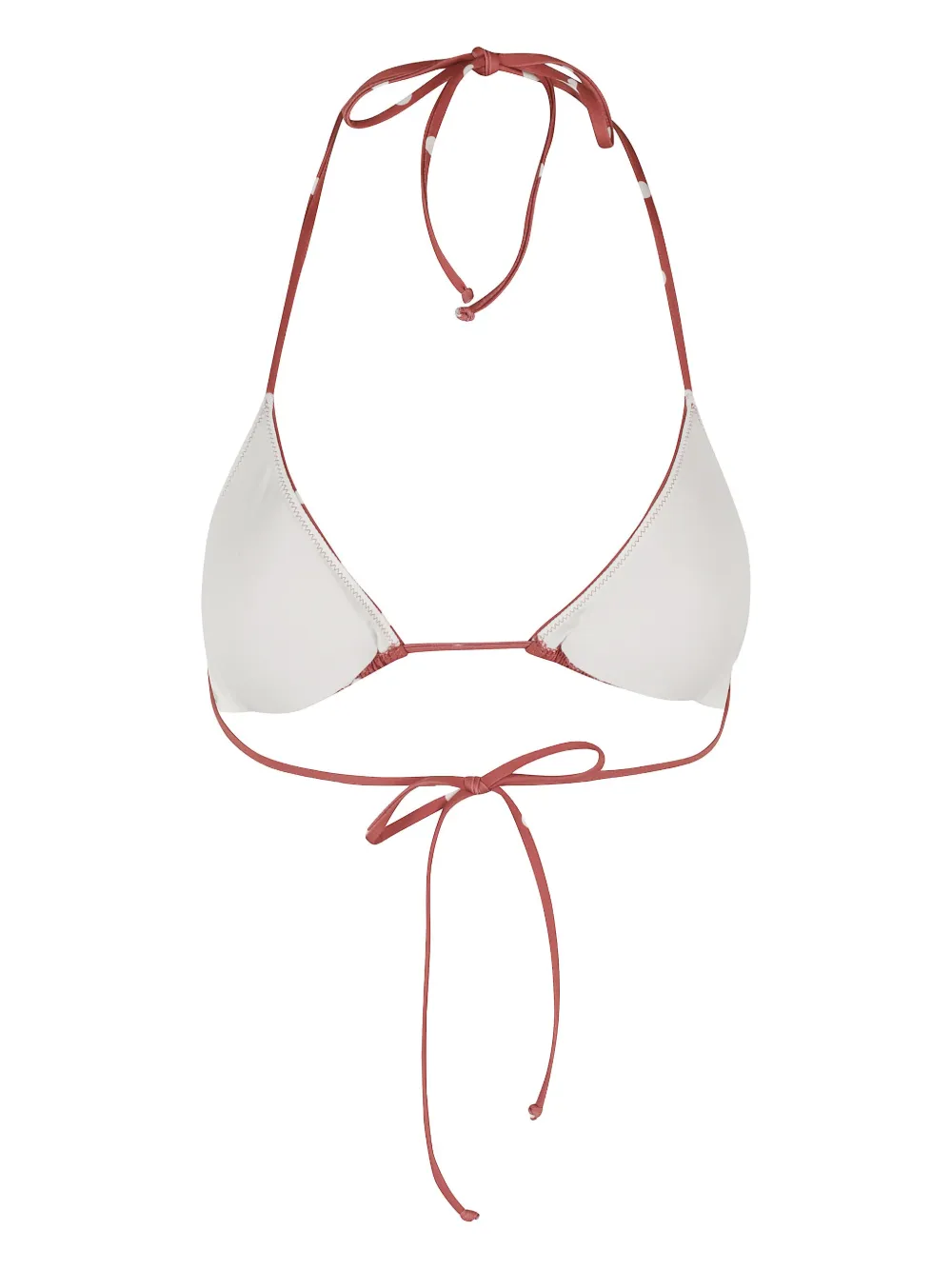 Mc2 Saint Barth Full Adjustable Triangle Bikini Top In Red