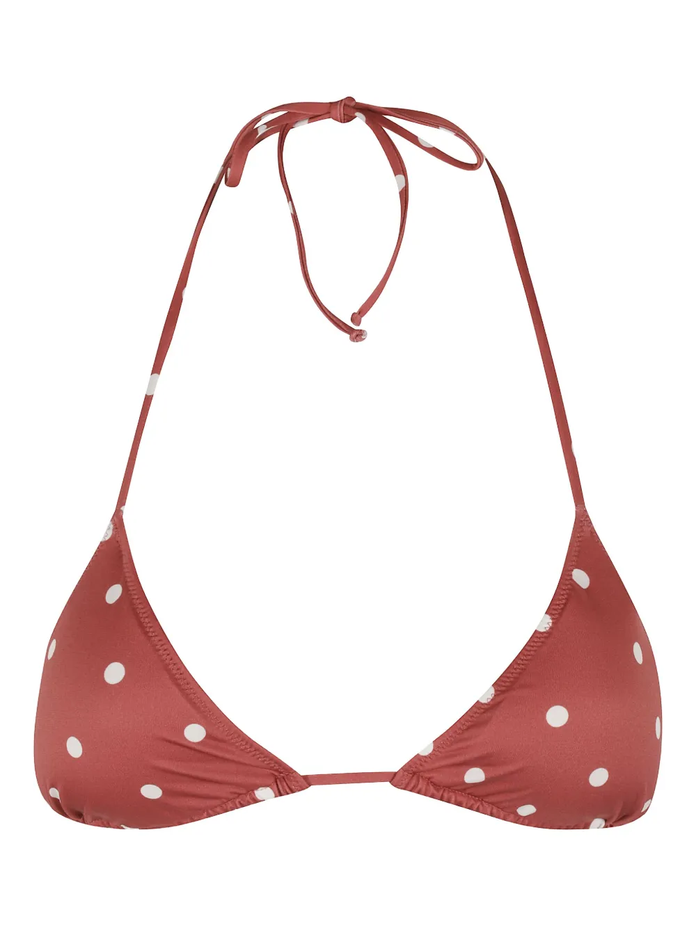 Mc2 Saint Barth Full Adjustable Triangle Bikini Top In Red