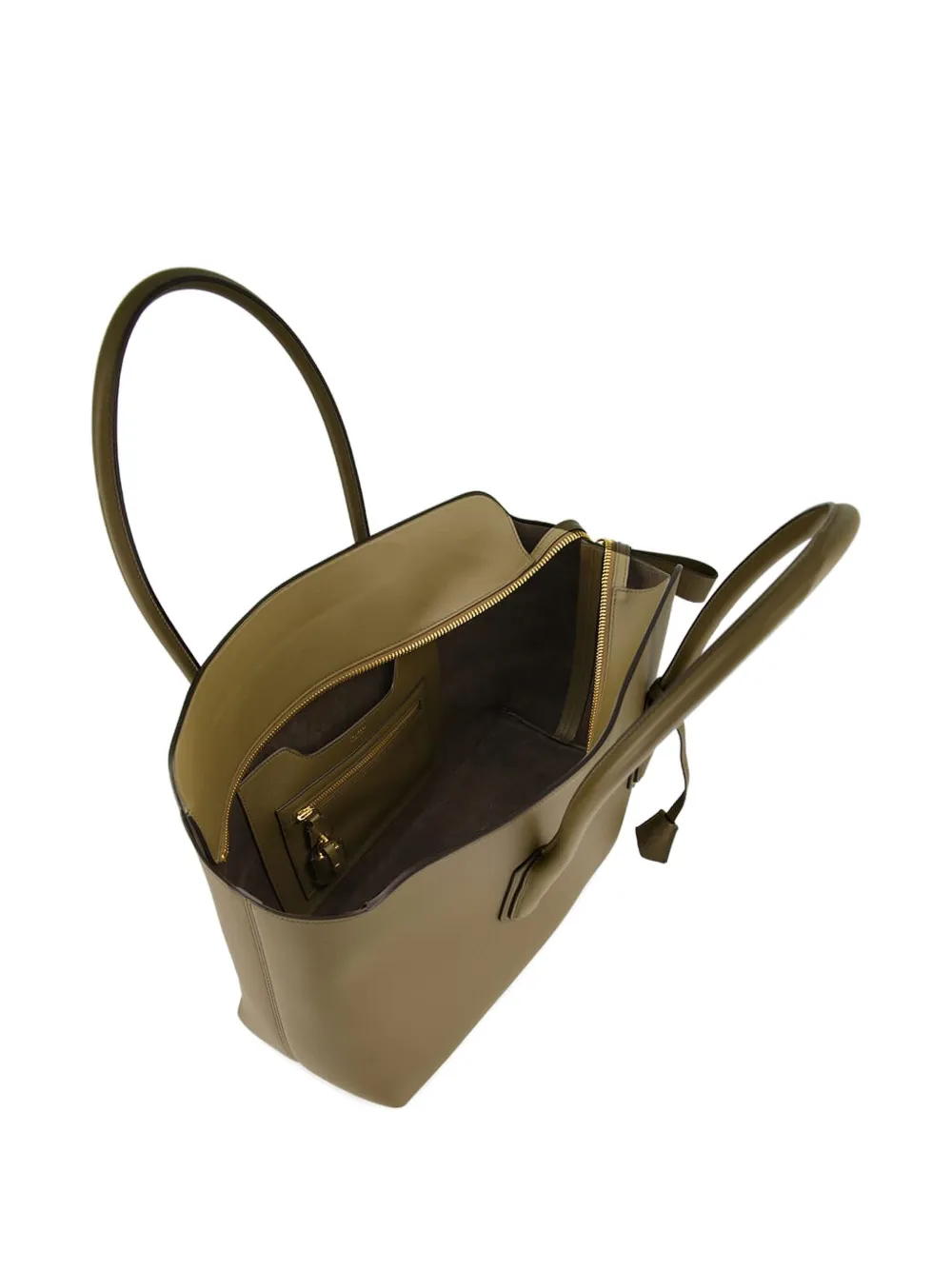 TOM FORD Leren schoudertas Groen