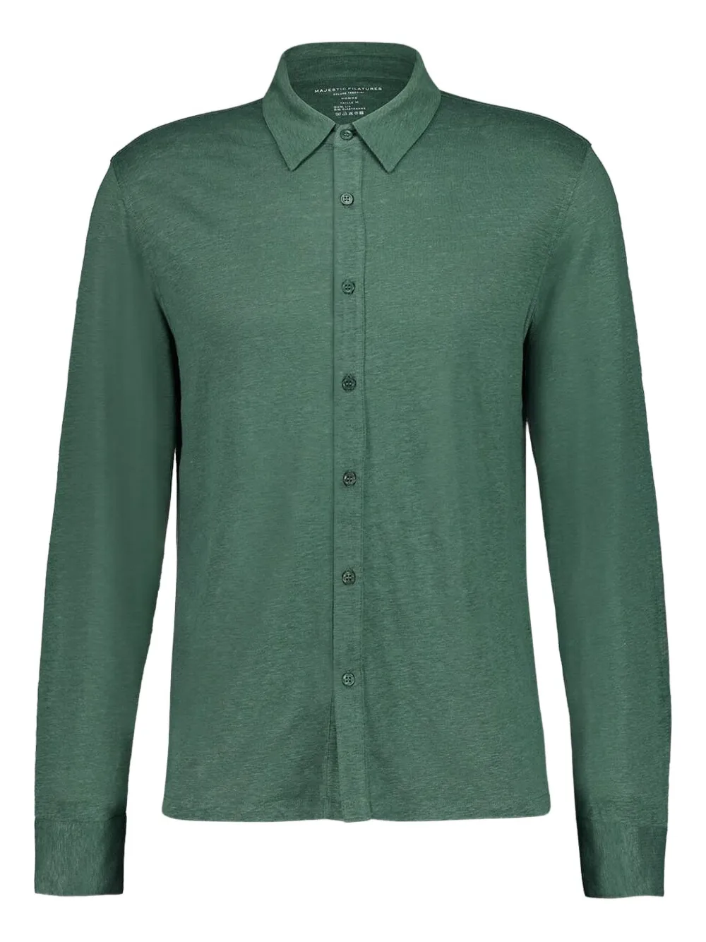 Majestic Filatures Button-up overhemd Groen