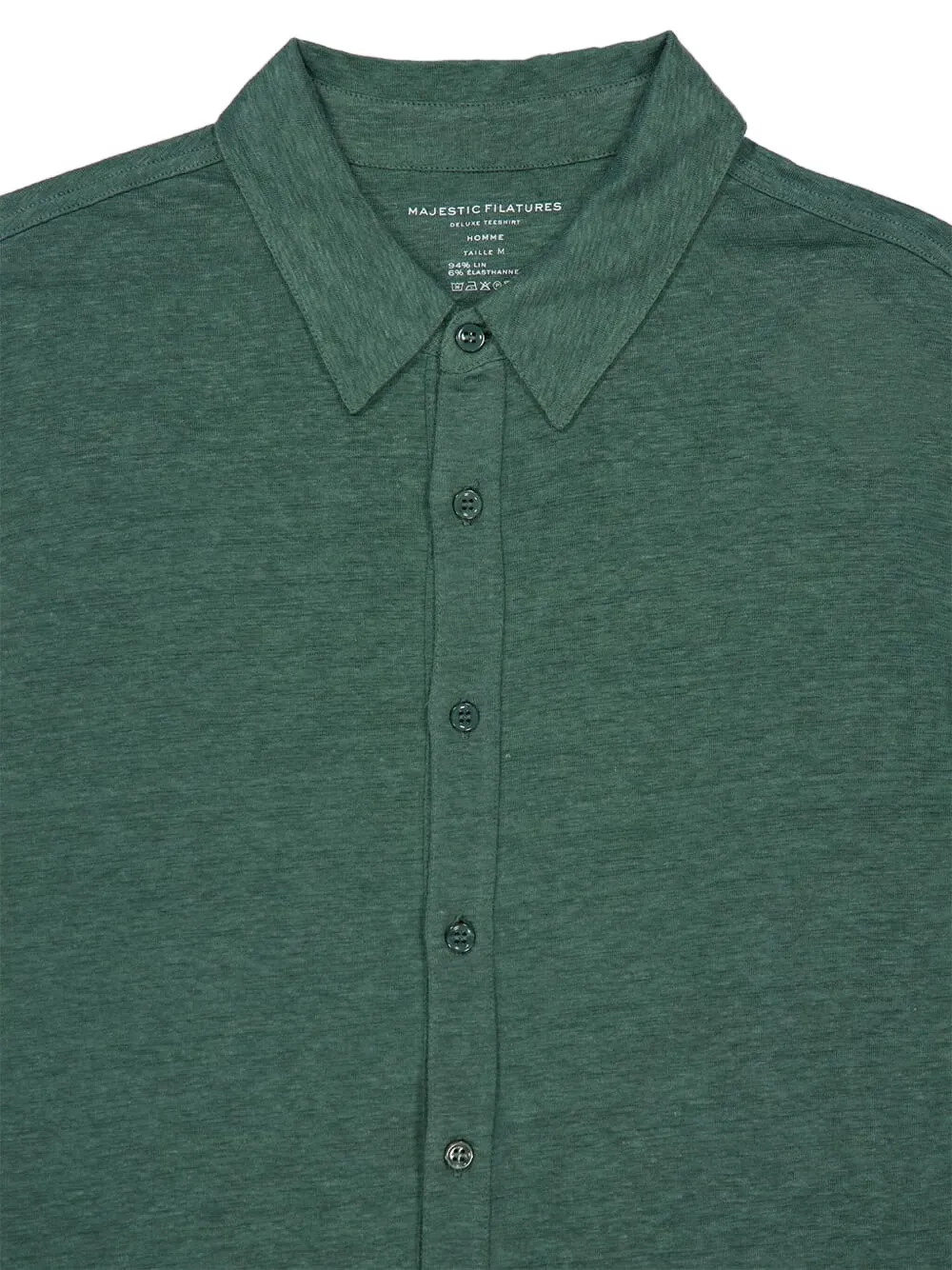 Majestic Filatures Button-up overhemd Groen